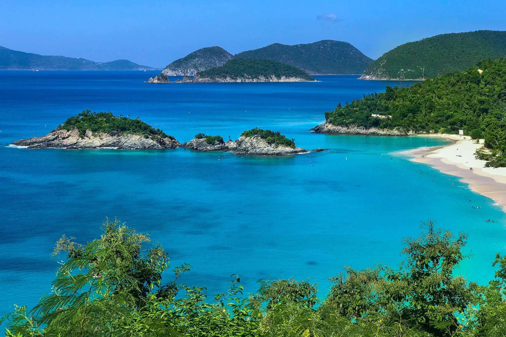 hill view overlooking beach